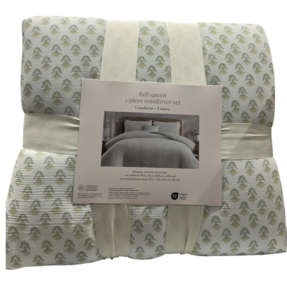 Peri Floral Full/Queen Multicolor Comforter Set 88”x92”